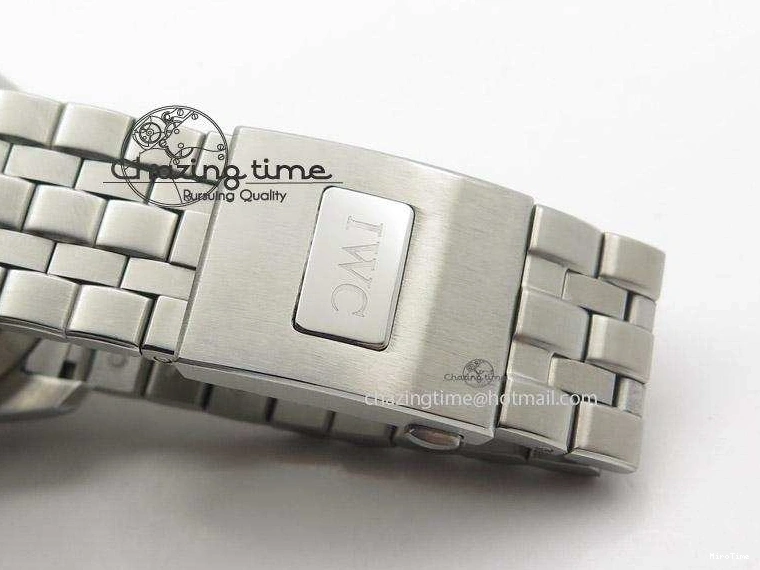 MIROTIME 0118 Pilot Chrono SS IW387809 ZF 1:1 Best Edition Silver Dial On SS Bracelet A Trendsetting 7327